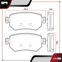 PASTILLAS DE FRENOS TRAS. MAZDA 6 L4 2.5 GAS 2016-2021