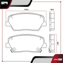 PASTILLAS DE FRENOS DEL. KIA SORENTO V6 3.5 GAS 2011-2013