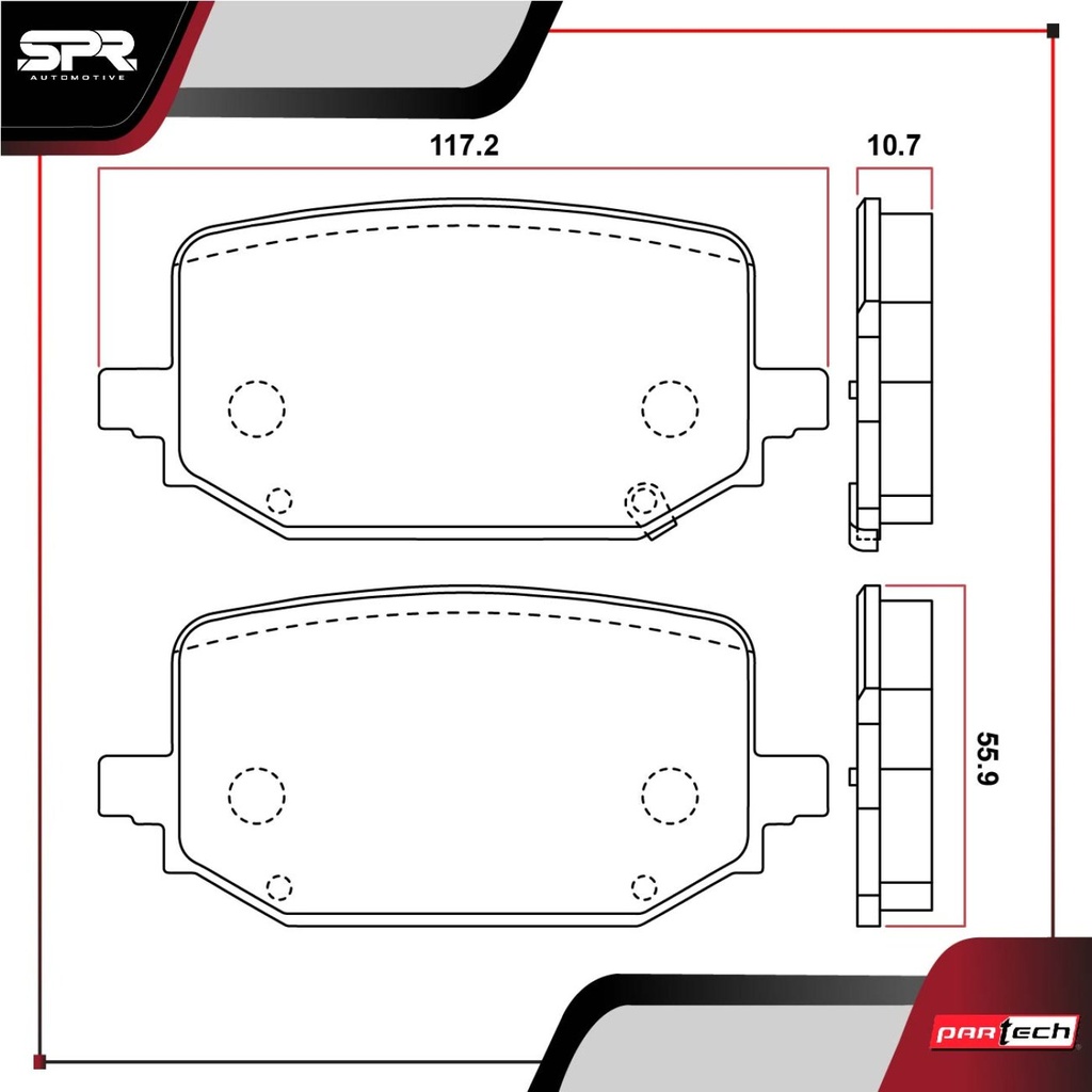 PASTILLAS DE FRENOS TRAS. FORD EXPLORER V6 3.0 GAS 2020-2021