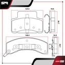 PASTILLAS DE FRENOS DEL. CHEVROLET K3500 V8 5.7 GAS 1990-2000
