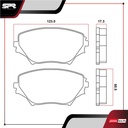PASTILLAS DE FRENOS DEL. TOYOTA RAV4 L4 2.4 GAS 2001-2004