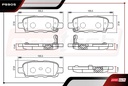 PASTILLAS DE FRENOS TRAS. NISSAN X-TRAIL L4 2.5L GAS 2001-2007