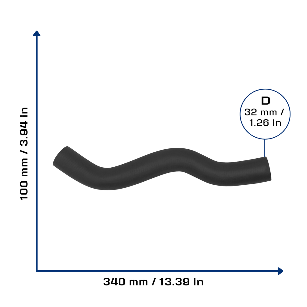 CA-5466 — Manguera Radiador CAUPLAS 5466
