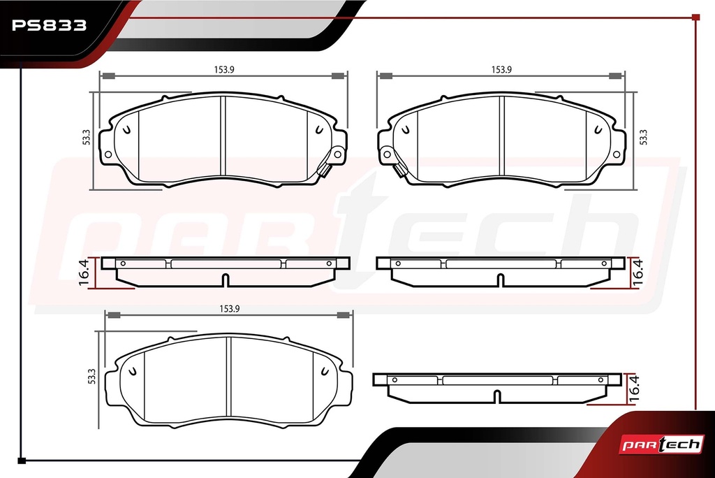 PASTILLAS DE FRENOS DEL. MAZDA B3000 V6 3.0 GAS 2003-2008