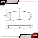 PASTILLAS DE FRENOS DEL. JEEP PATRIOT L4 2.4 GAS 2007-2017