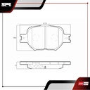 PASTILLAS DE FRENOS DEL. SCION TC L4 2.4 GAS 2005-2010