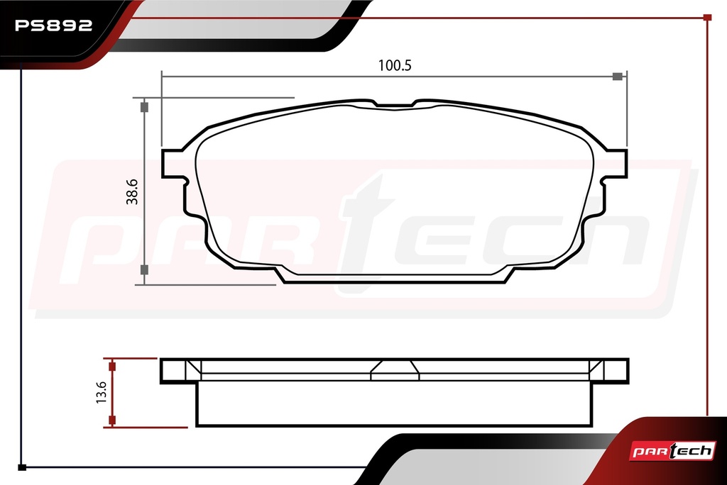 PASTILLAS DE FRENOS TRAS. MAZDA PROTEGE L4 2.0 GAS 2001-2003