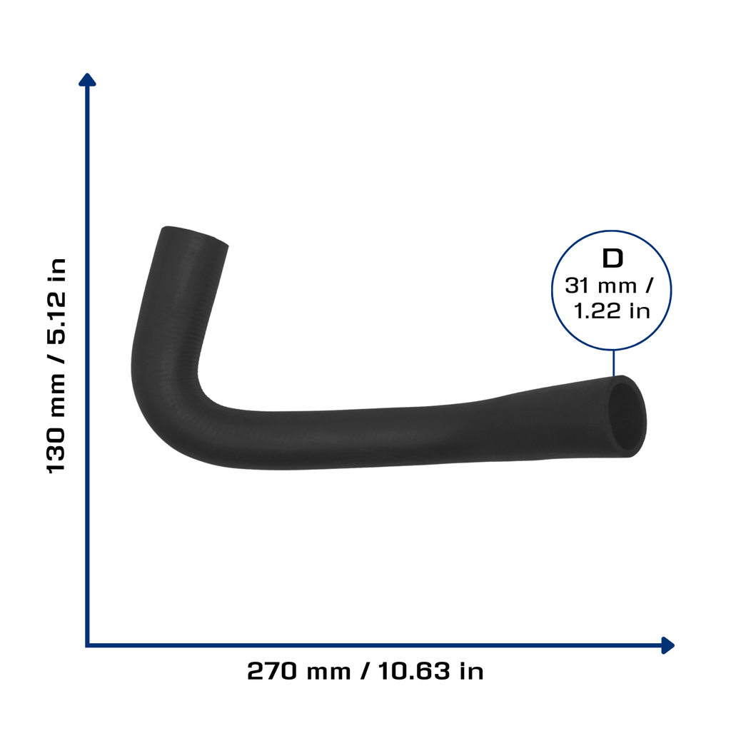 CA-3874 — Manguera Radiador CAUPLAS 3874