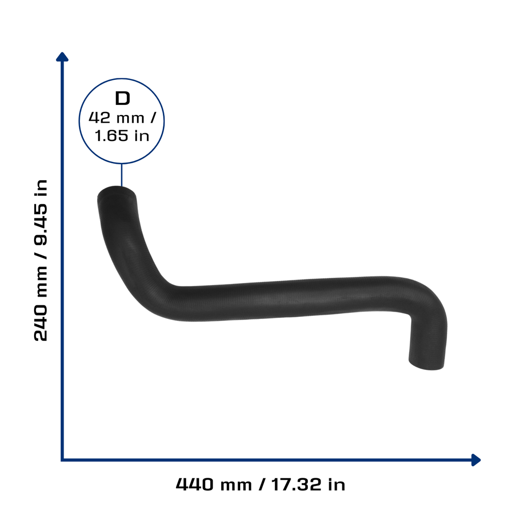 CA-3971 — Manguera Radiador CAUPLAS 3971