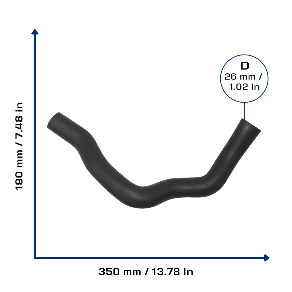 CA-5545 — Manguera Radiador CAUPLAS 5545