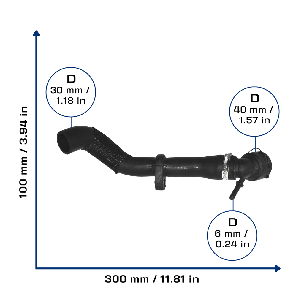 CA-3709 — Manguera Radiador CAUPLAS 3709