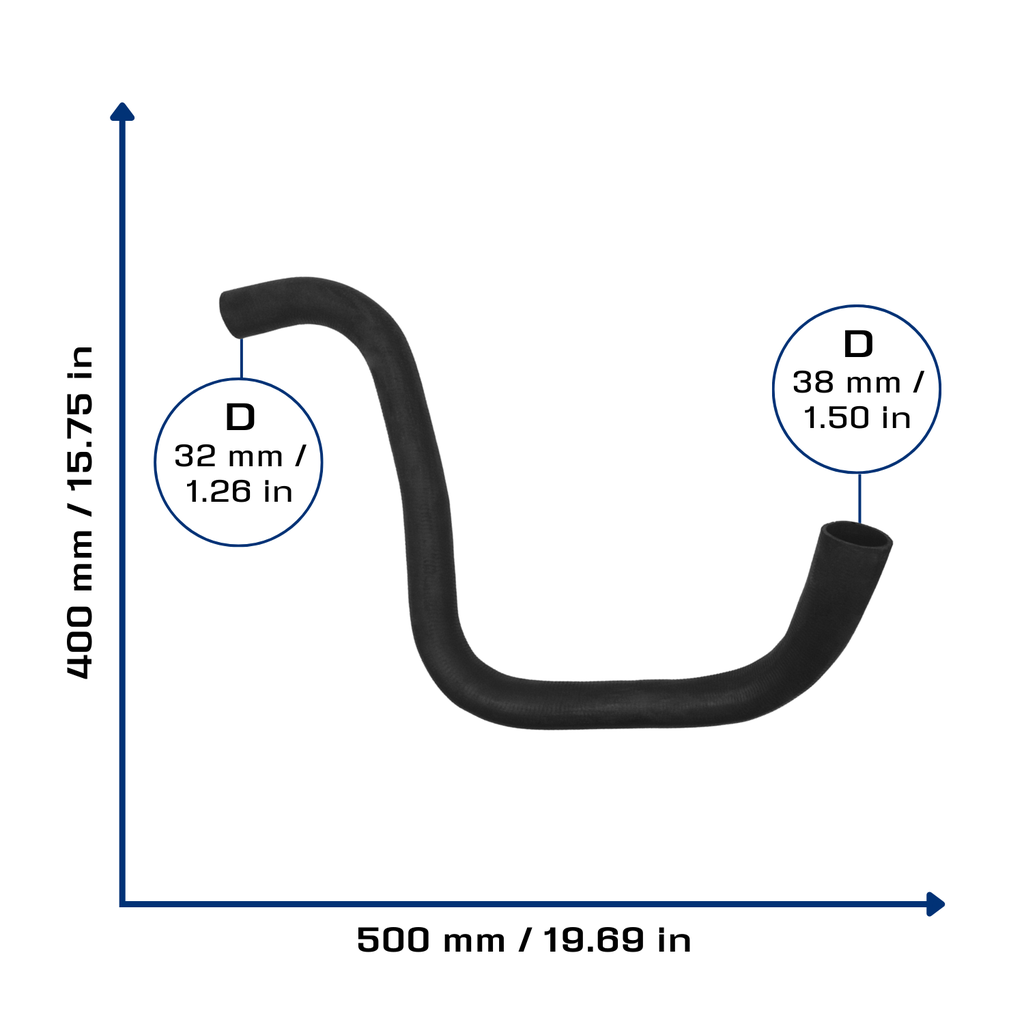 CA-4898 — Manguera Radiador CAUPLAS 4898