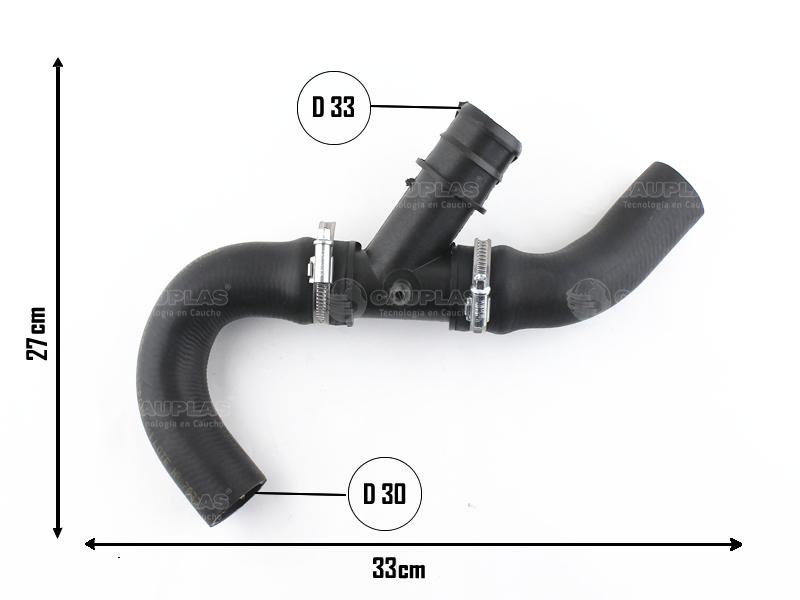CA-5738 — Manguera Radiador CAUPLAS 5738