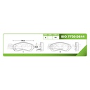 Pastilla para freno de disco Bioceramic. Formula Ceramic LowMet. Delantera BioCeramic BIO 7720-D844
