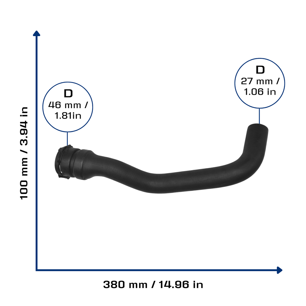 CA-8582 — Manguera Radiador CAUPLAS 8582