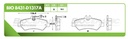 Pastilla para freno de disco Bioceramic. Formula Hibrida LowMet. Trasera BioCeramic BIO 8431-D1317A