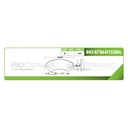 Pastilla para freno de disco Bioceramic. Formula Hibrida LowMet. Delantera BioCeramic BIO 8736-D1528A