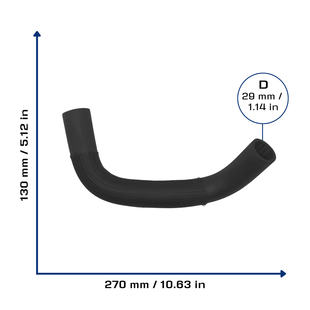 CA-7163 — Manguera Radiador CAUPLAS 7163