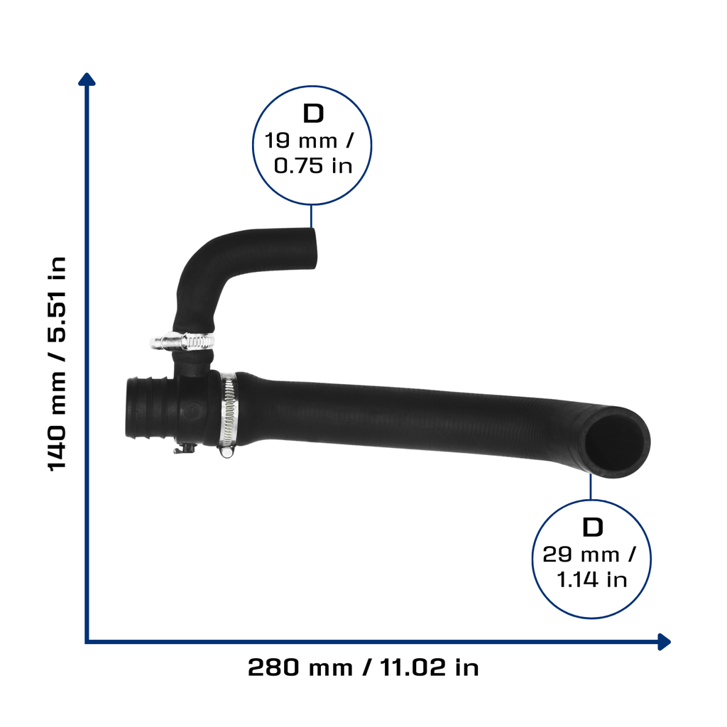 CA-5858 — Manguera Radiador CAUPLAS 5858