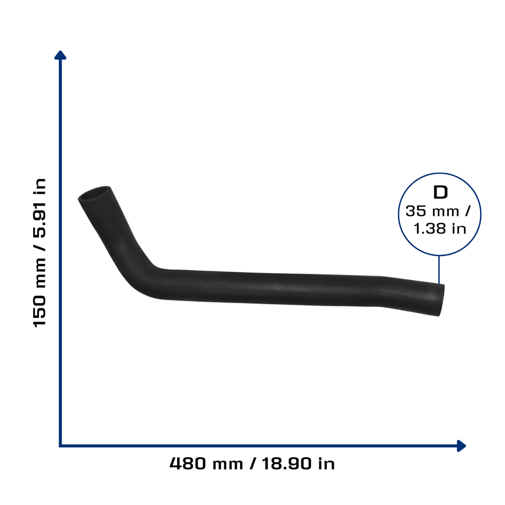 CA-8616 — Manguera Radiador CAUPLAS 8616