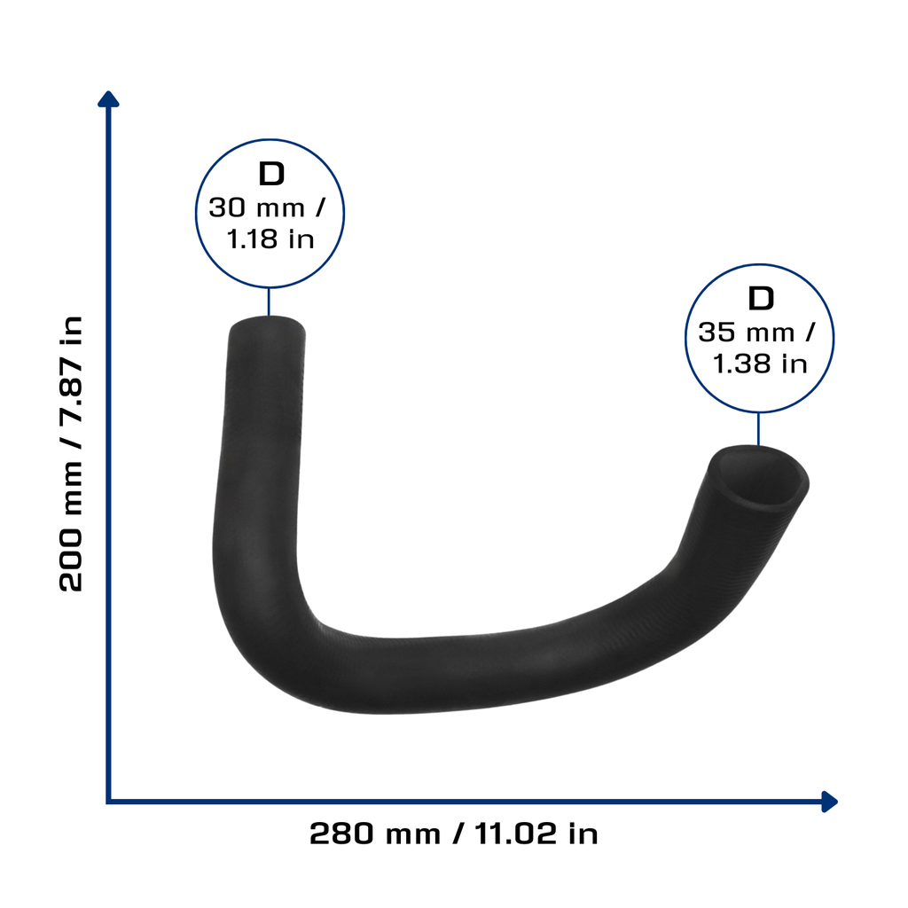 CA-3025 — Manguera Radiador CAUPLAS 3025
