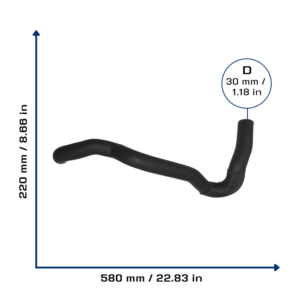 CA-6922 — Manguera Radiador CAUPLAS 6922