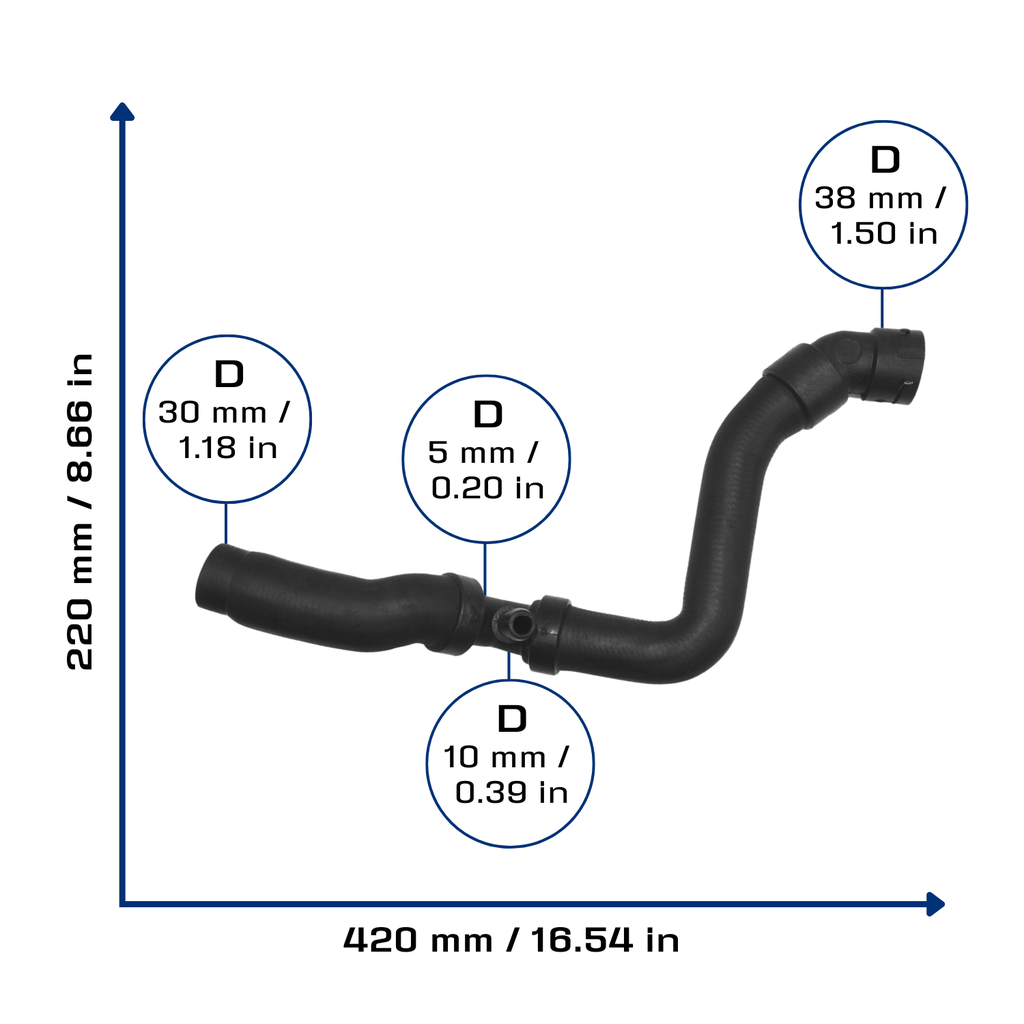 CA-5976 — Manguera Radiador CAUPLAS 5976