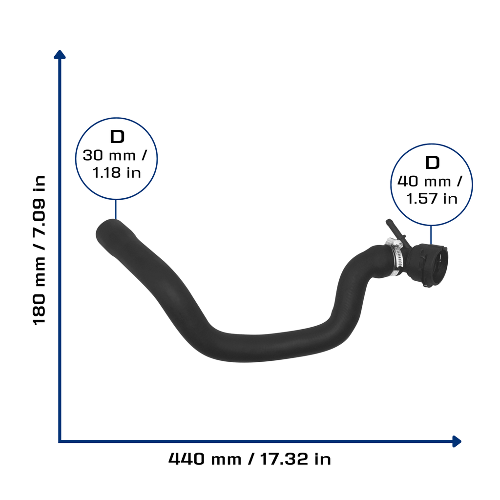 CA-5767 — Manguera Radiador CAUPLAS 5767