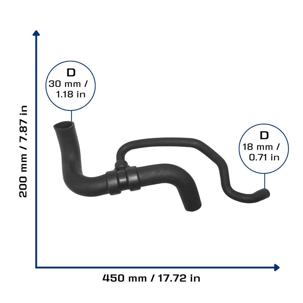 CA-4516 — Manguera Radiador CAUPLAS 4516