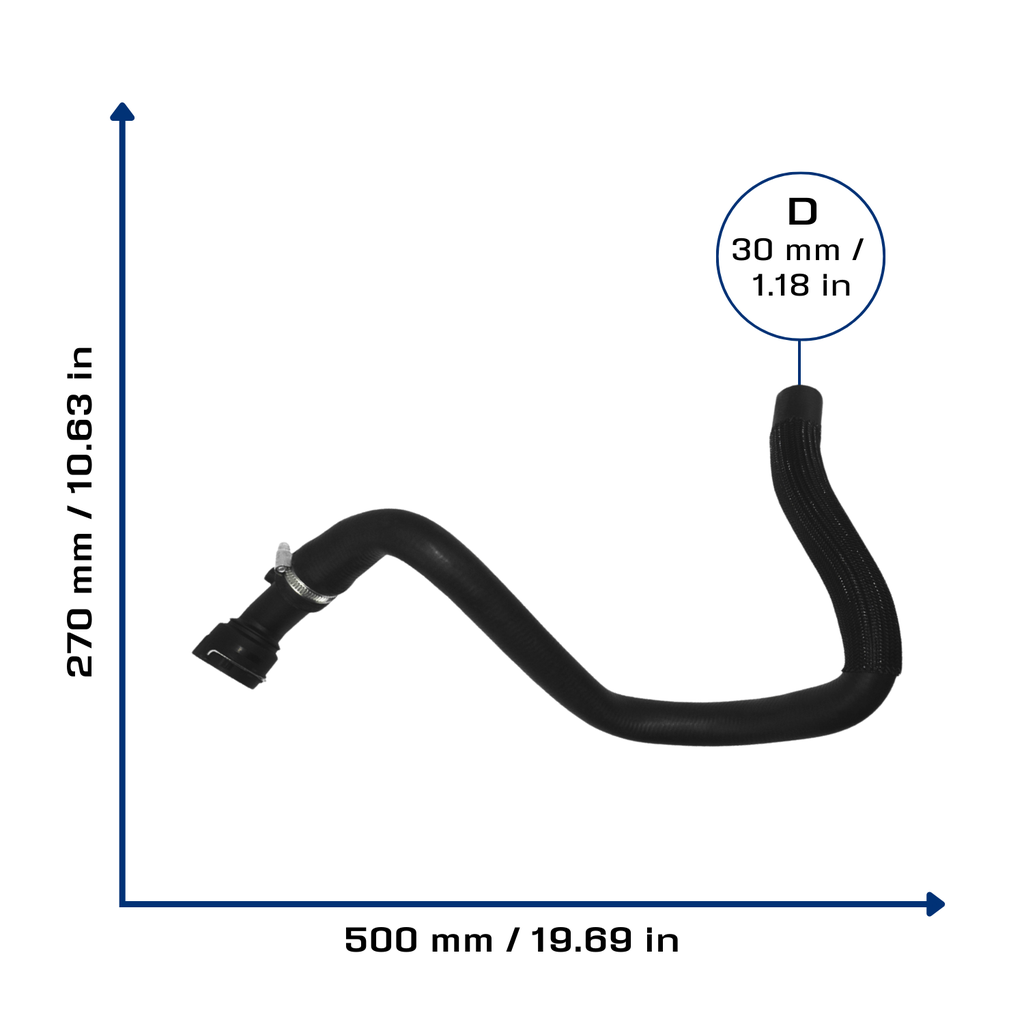 CA-5707 — Manguera Radiador CAUPLAS 5707