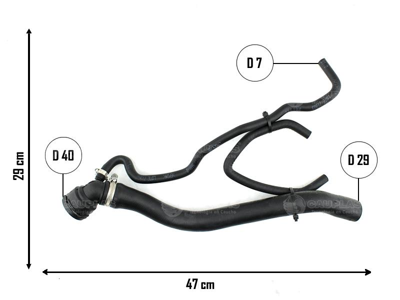 Manguera Radiador CAUPLAS 5691