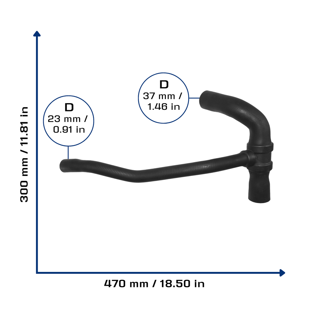 CA-11344 — Manguera Radiador CAUPLAS 11344