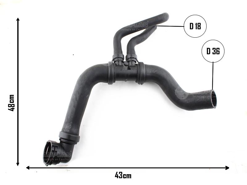 Manguera Para Refrigerante De Radiador CAUPLAS 11651