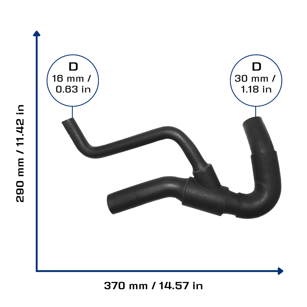 CA-4927 — Manguera Radiador CAUPLAS 4927