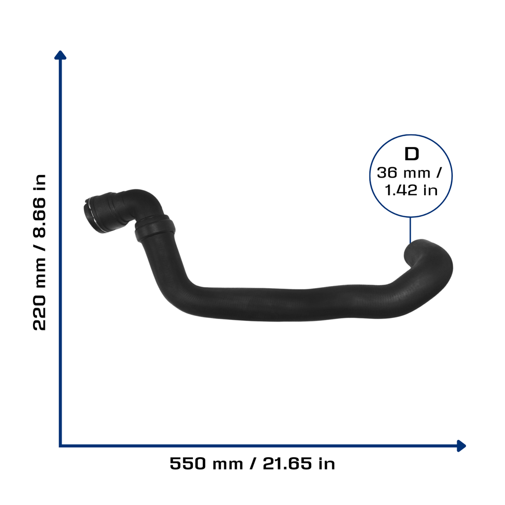 CA-11509 — Manguera Radiador CAUPLAS 11509