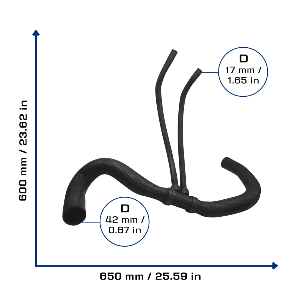 CA-5796 — Manguera Radiador CAUPLAS 5796