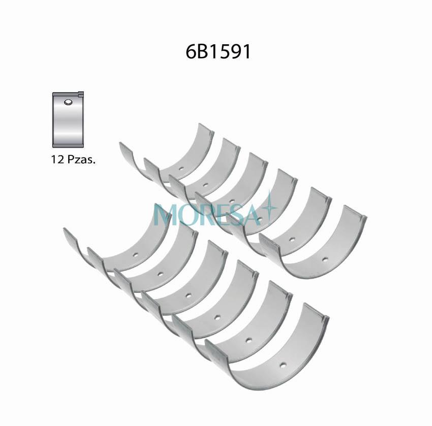 Cojinetes de biela Moresa 6B1591 STD