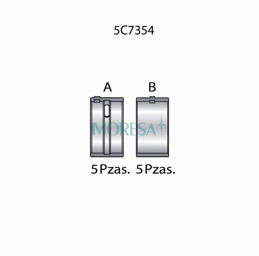 Cojinetes de bancada Moresa 5C7354 STD