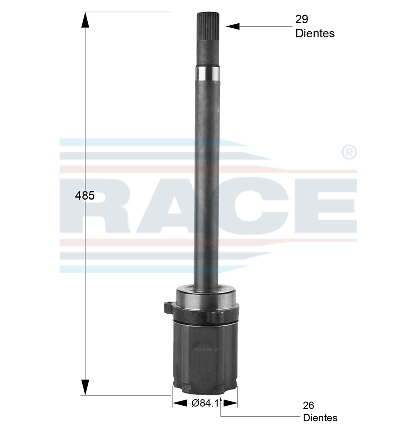 Junta lado caja race transmision automatica lado derecho Race RC-7048