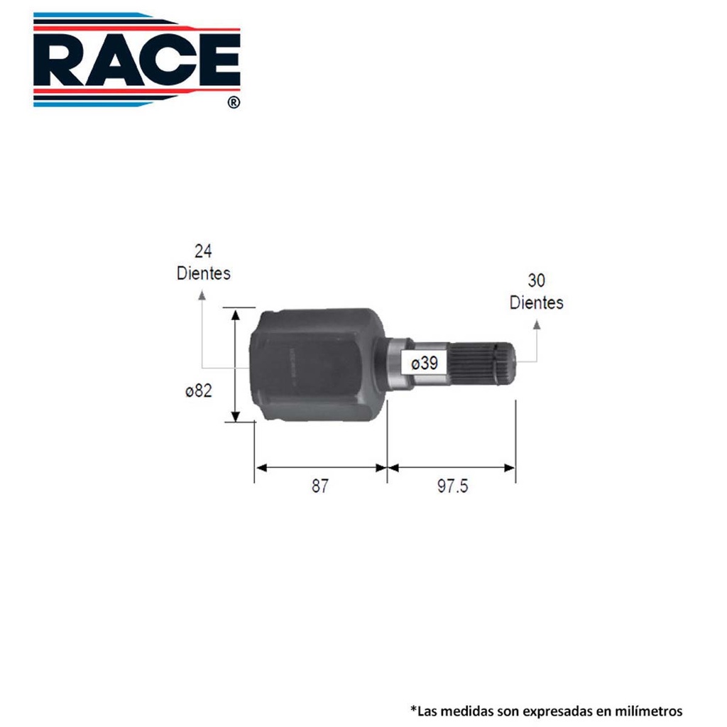 RA-RC-8446 — Junta lado caja transmision aut lado izquierdo Race RC-8446