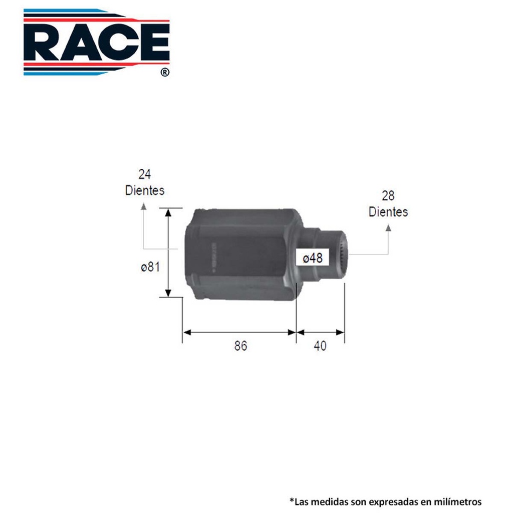 RA-RC-8458 — Junta lado caja race transmision automatica lado derecho Race RC-8458