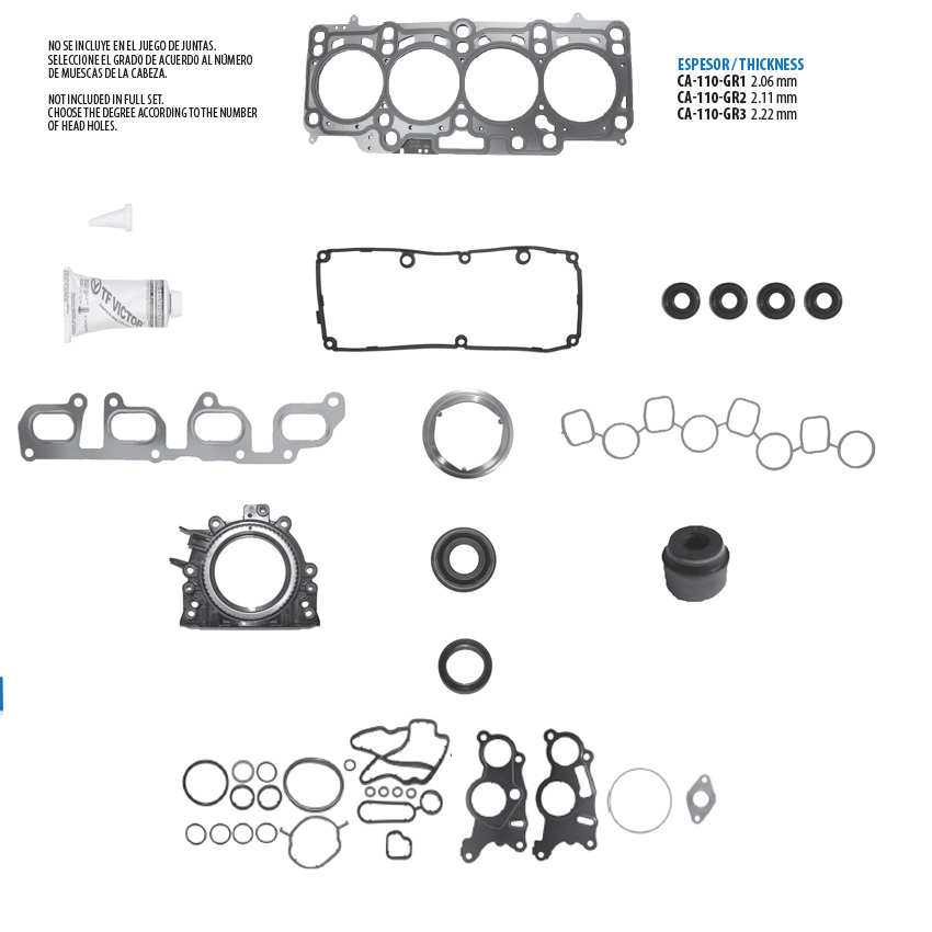 Juego completo para motor TF Victor JC-110