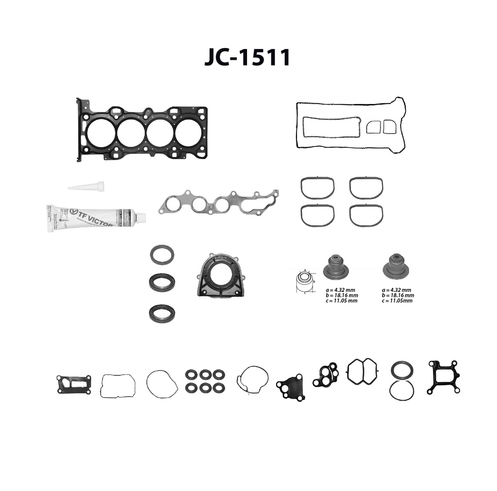 Juego completo para motor TF Victor JC-1511