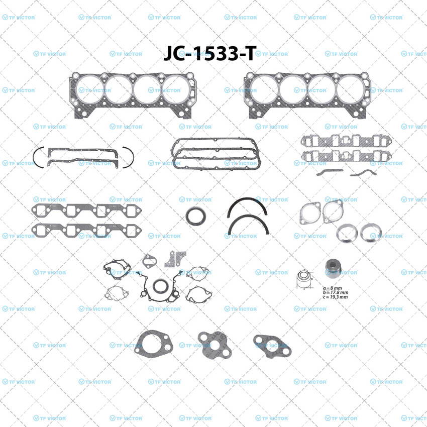 Juego completo para motor TF Victor JC-1533-T