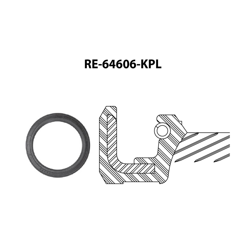Reten de ciguenal para motor TF Victor RE-64606-KPL