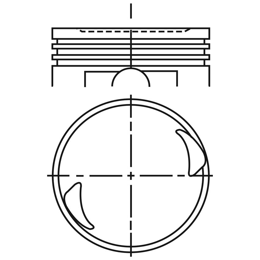 Piston para motor a gasolina Vehyco P1000CH 075