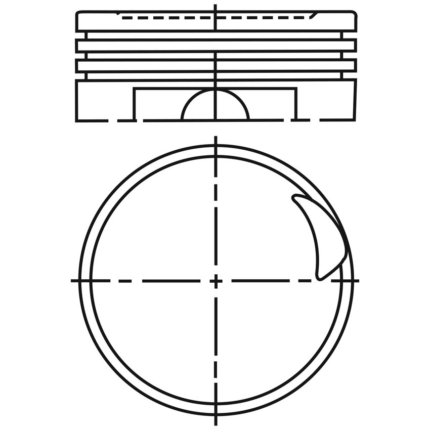 Piston para motor a gasolina Vehyco P1000D STD
