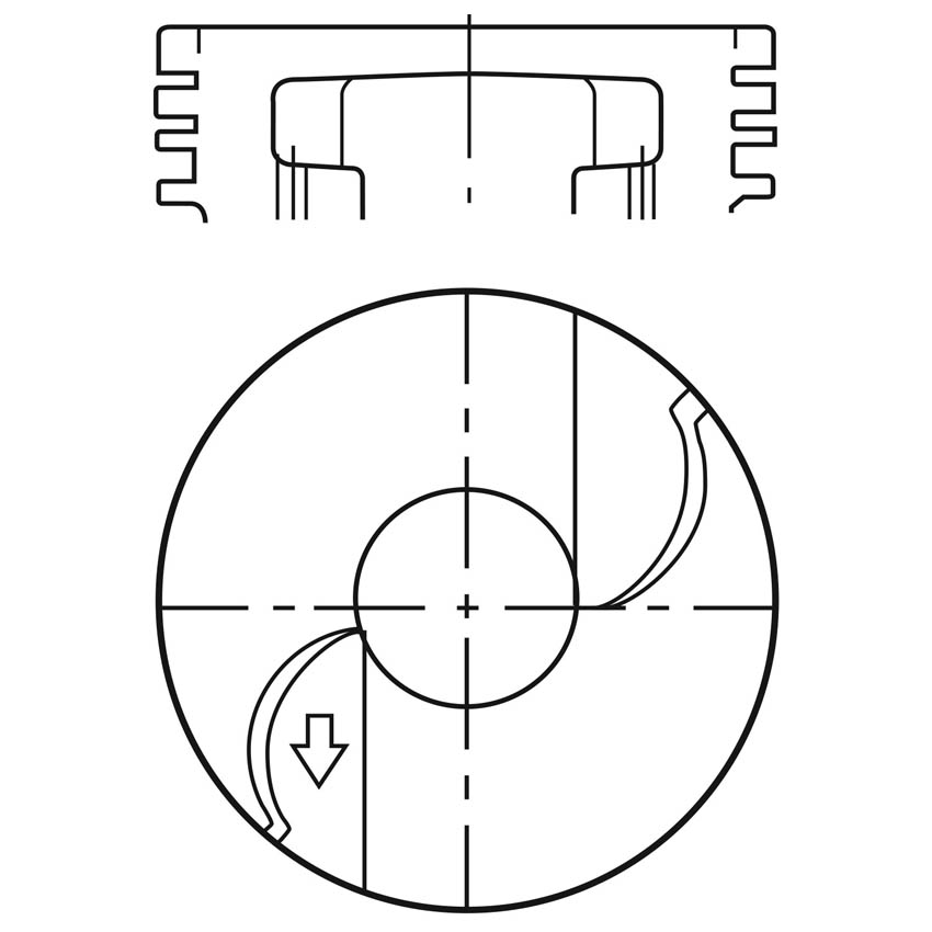 Piston para motor a gasolina Vehyco P122F STD