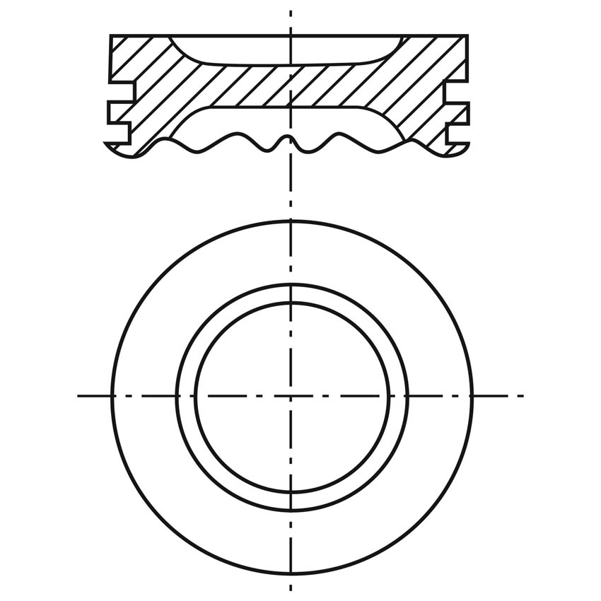 Piston para motor a gasolina Vehyco P134CH STD