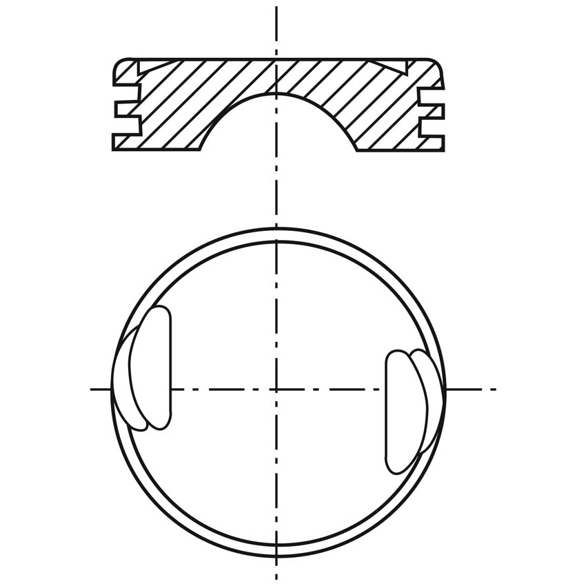 Piston para motor a gasolina Vehyco P140FP 020